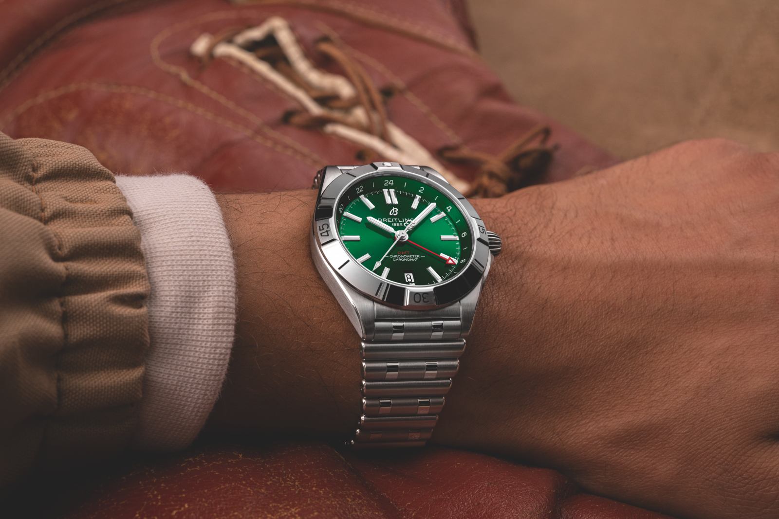 green-breitling-chronomat-gmt-40