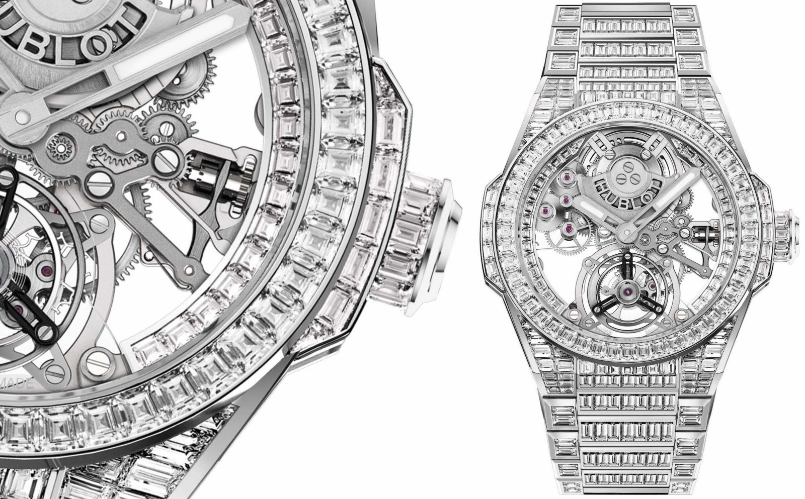 đồng hồ Hublot, đồng hồ Thụy Sĩ, Big Bang Integrated Tourbillon High Jewellery 43mm