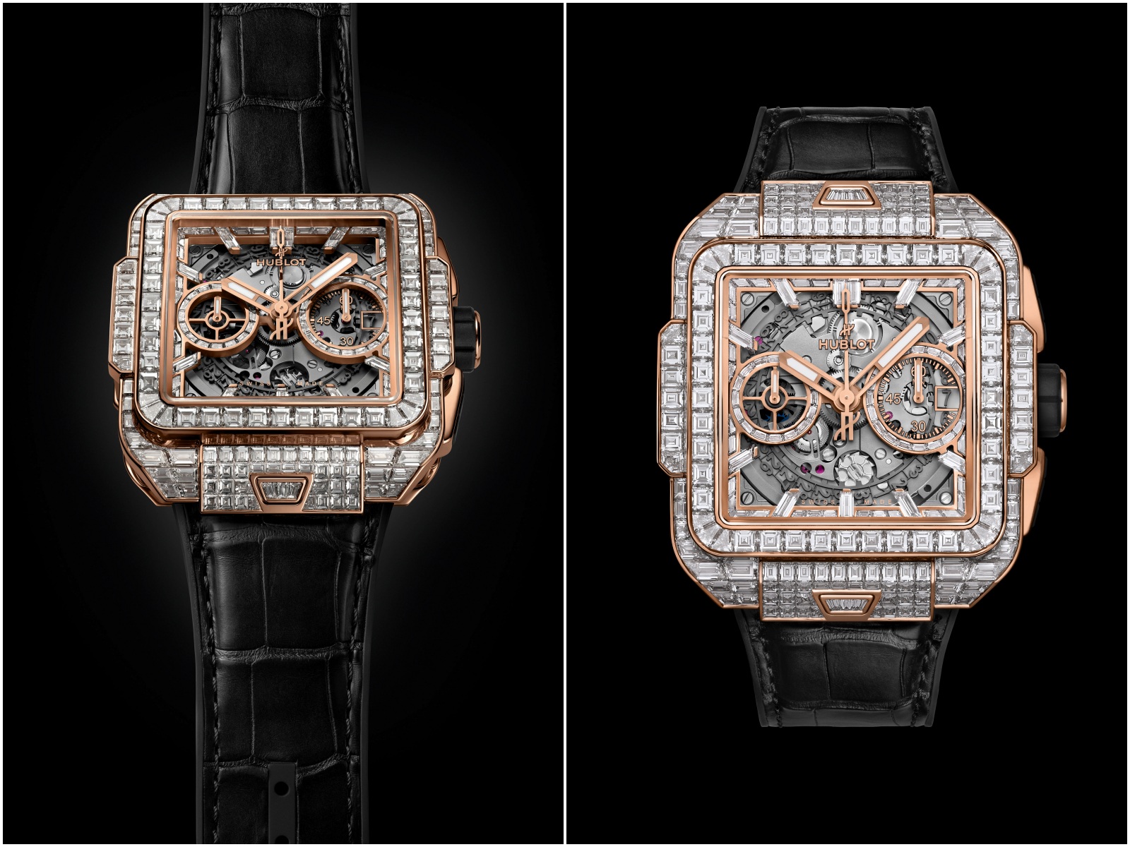Hublot, đồng hồ Hublot, đồng hồ Thụy Sĩ, Hublot Square Bang Unico High Jewellery