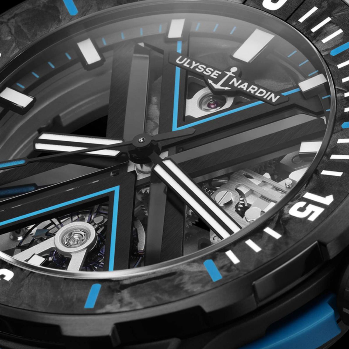 Diver X Skeleton Azure, Diver Net Azure, Ulysse Nardin, Đồng hồ Thụy Sĩ, Luxury watch