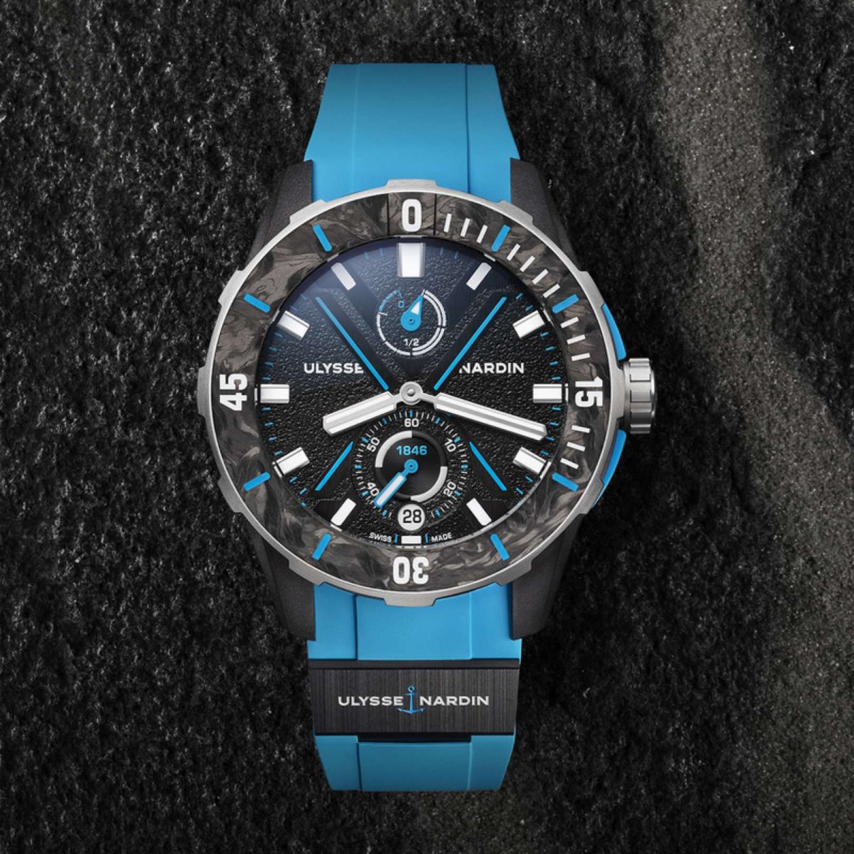 Diver X Skeleton Azure, Diver Net Azure, Ulysse Nardin, Đồng hồ Thụy Sĩ, Luxury watch