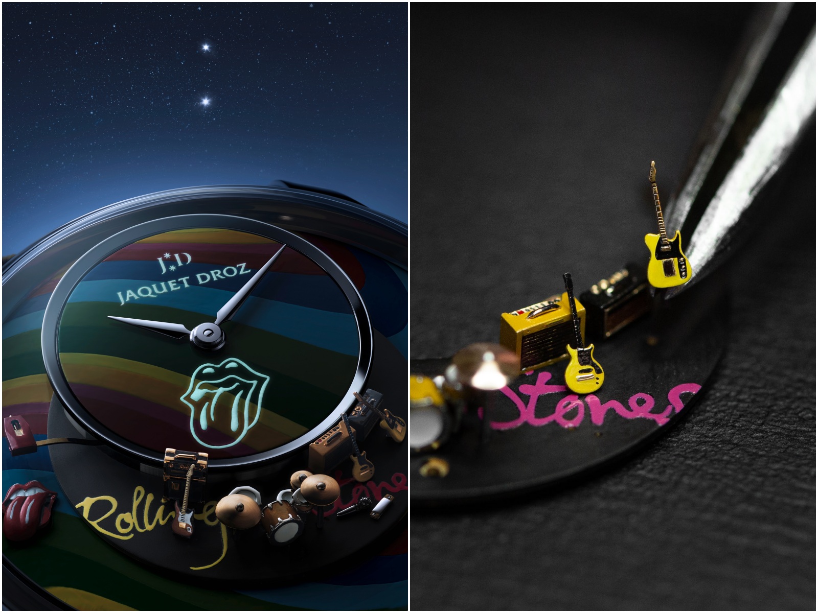 Jaquet Droz, The Rolling Stone 2023, Only Watch 2023, Rolling Stones Automaton, đồng hồ thụy sĩ