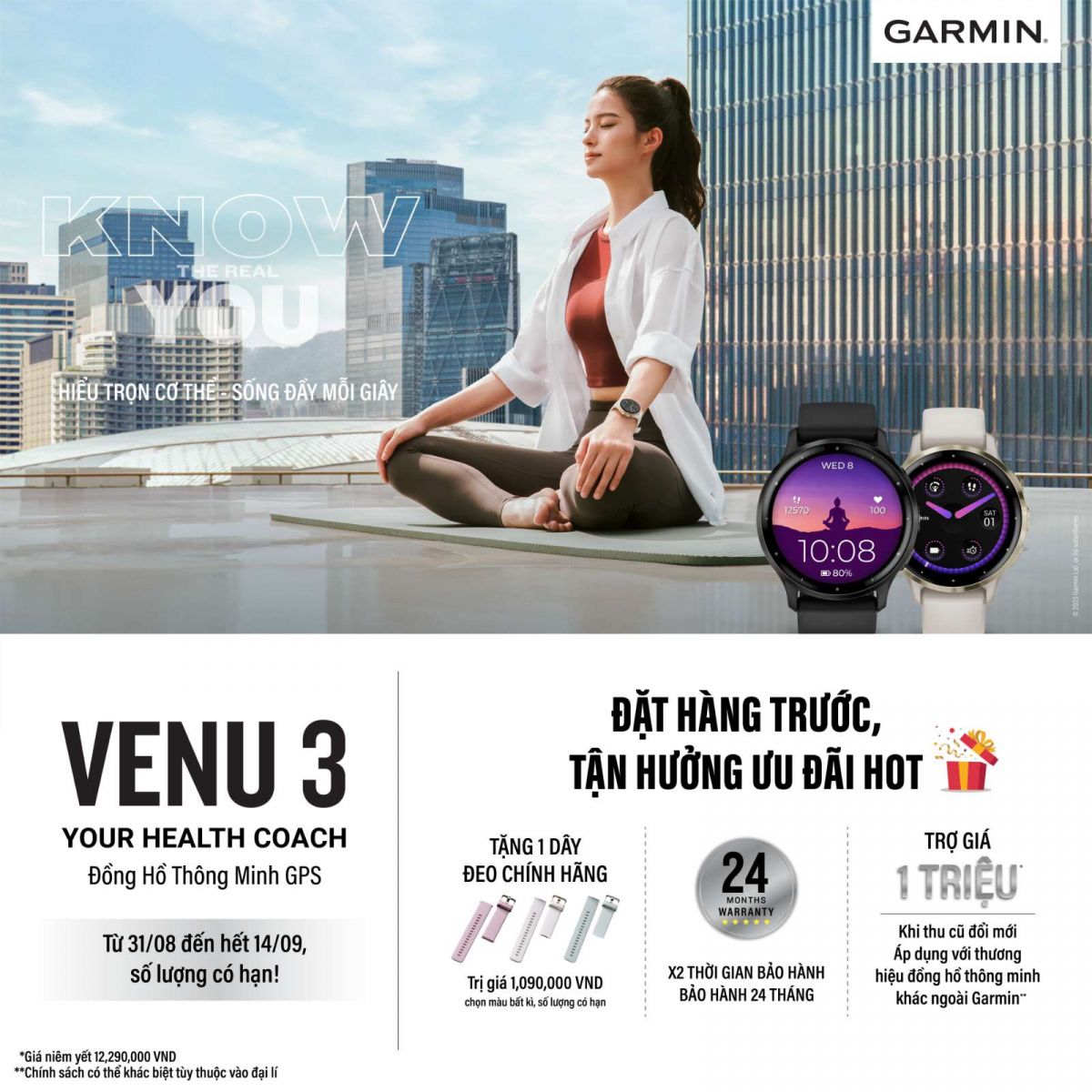 GPS Venu 3, GPS Venu 3, Garmin Việt Nam, Garmin, đồng hồ thông minh, đồng hồ cao cấp