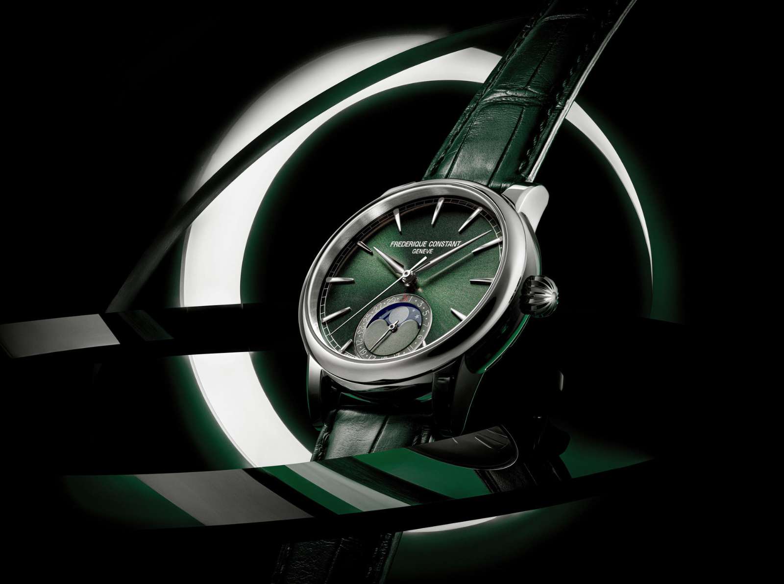 Frederique Constant Classic Moonphase Date Manufacture Dark Green