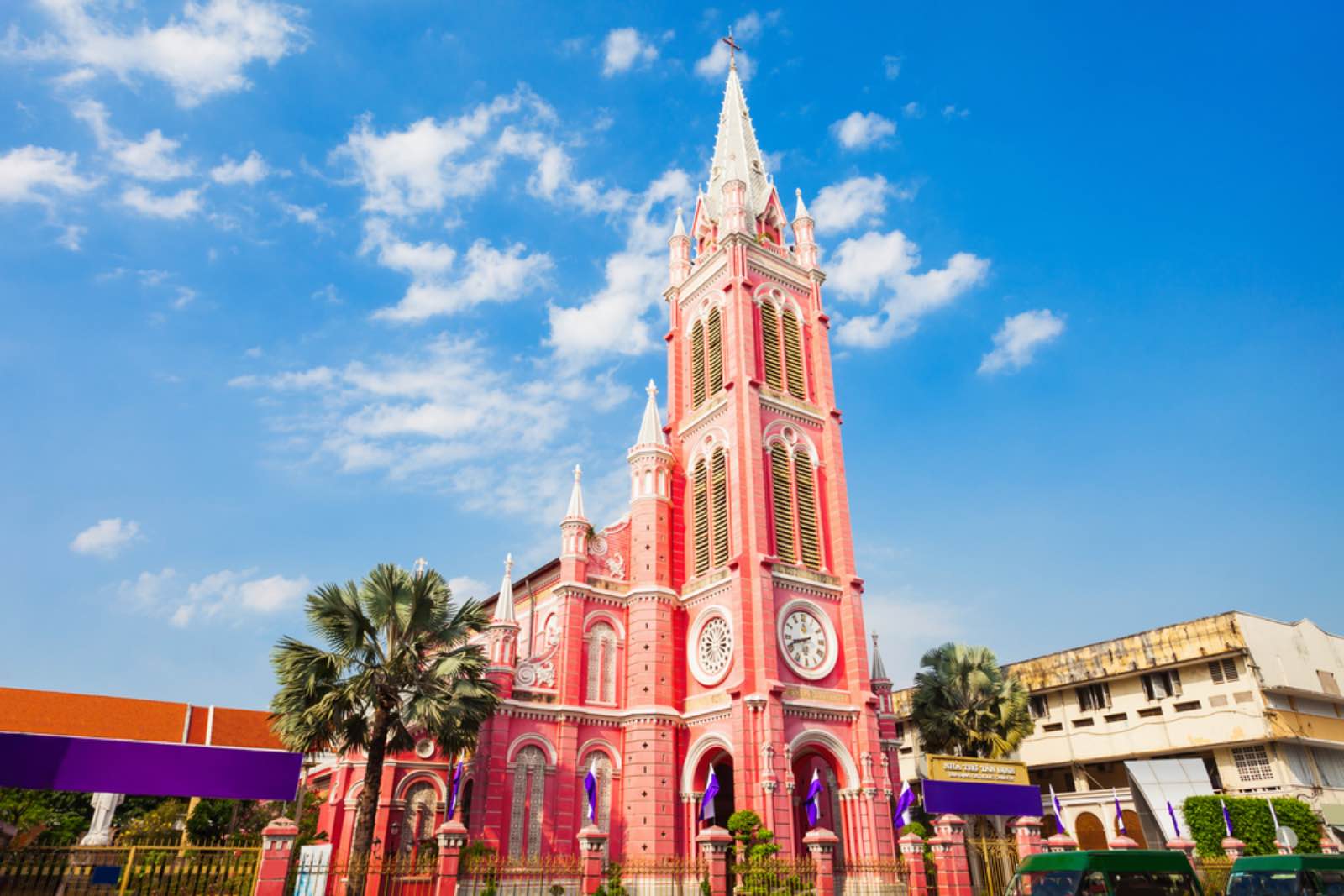 nhà thờ tân định, sài gòn, pink church