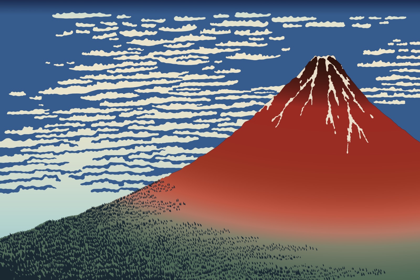 the great wave off kanagawa, sóng lừng ngoài khơi kanagawa, hokusai, nhật bản, kanagawa