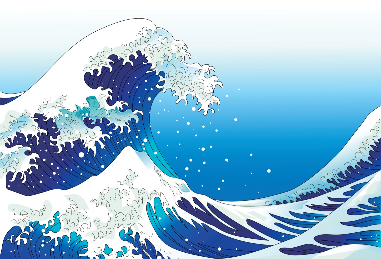 the great wave off kanagawa, sóng lừng ngoài khơi kanagawa, hokusai, nhật bản, kanagawa