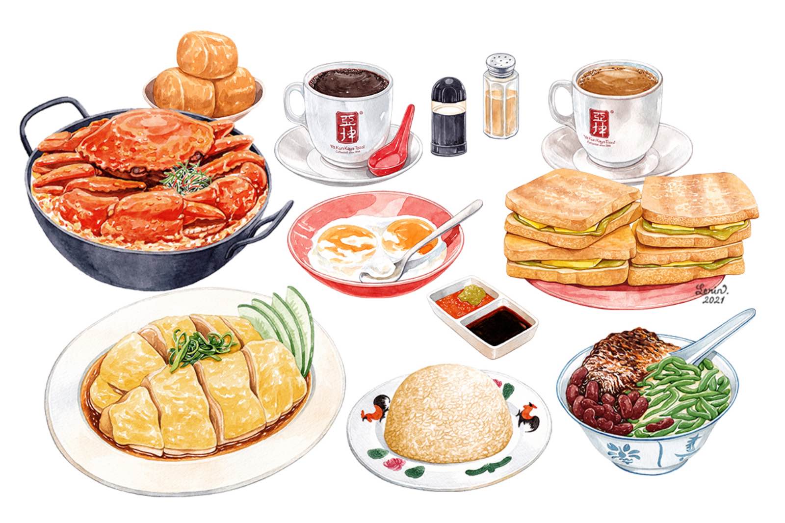 food illustrator, lê rin, hoạ sĩ ẩm thực