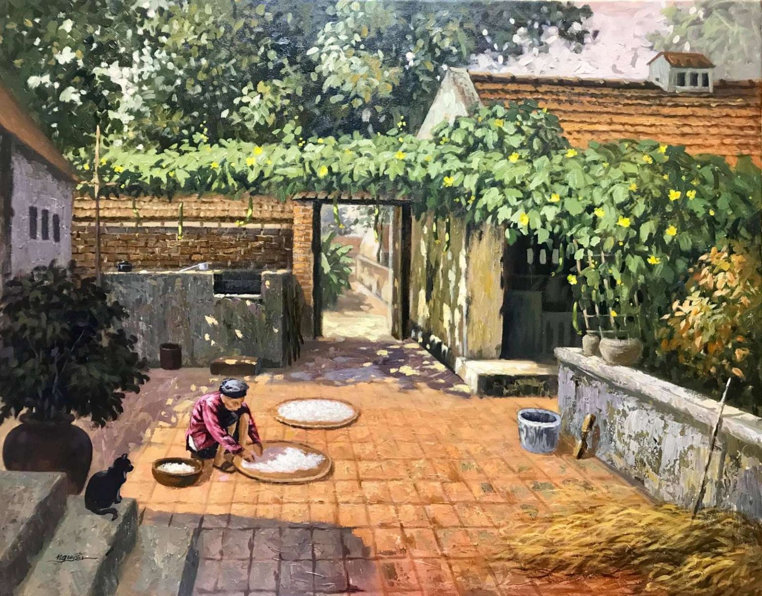 Họa sĩ Trần Nguyên, làng quê Bắc Bộ, phỏng vấn nhân vật, nhân vật truyền cảm hứng, W Coffee Talk